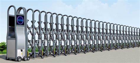 Stainless Steel Industrial Folding Expandable Accordion Driveway Gate ...