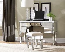 Image result for Mirrored Vanity Desk with Drawers