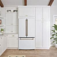 Image result for White French Door Refrigerator with Ice and Water Dispenser in White