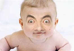 Image result for Baby Mr Bean Funny Faces