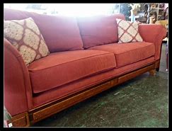 Image result for Broyhill Sofa with Wood Trim