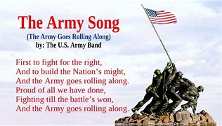 Image result for Military Army Song