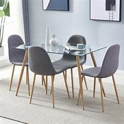 Image result for Glass Dining Room Table Set