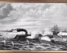 Image result for Battle of Hampton Roads