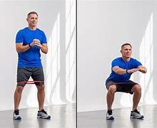 Image result for Squats with Resistance Bands