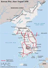 Image result for North Korea Map Korean War