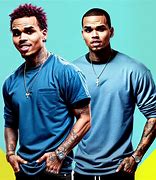 Image result for Chris Brown Rainbow Hair
