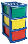 Image result for Plastic Storage Bins with Drawers