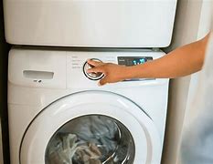 Image result for Stacked Washer Dryer 100V