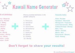 Image result for Kawaii Username Generator