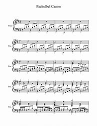Image result for Pachelbel Canon Piano