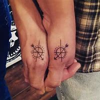 Image result for Matching Compass Tattoos