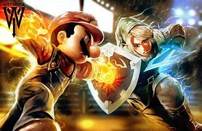 Image result for Mario vs Link