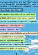 Image result for funny unanswerable questions