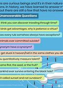 Image result for Unanswerable Questions Cartoon