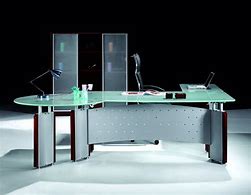Image result for Contemporary Glass Executive Desk