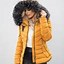 Image result for Faux Fur Hooded Puffer Coat