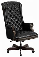 Image result for Office Desk Chair Black Leather