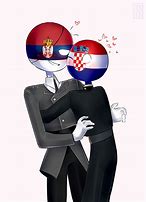 Image result for Serbia X Croatia Countryballs