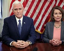 Image result for Pence and Pelosi State of the Union