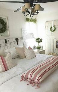 Image result for Red Color in French Country Bedroom