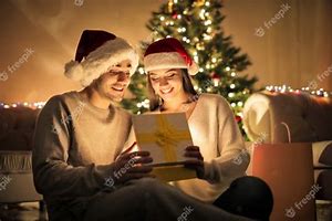 Image result for Adult Opening Christmas Presents