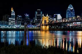 Image result for Cincinnati Skyline From Kentucky at Night