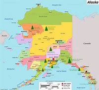 Image result for Large Print Map of Alaska
