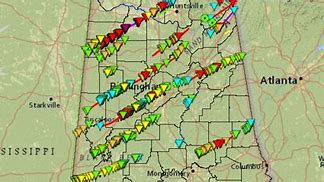 Image result for Alabama Tornado Path Map