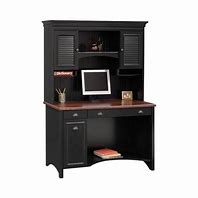 Image result for Wood Computer Desk with Hutch