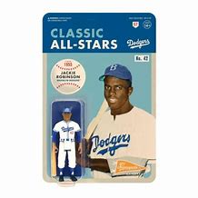 Image result for Jackie Robinson Los Angeles Dodgers Reaction Figure Size: No Size