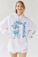 Image result for Girls The Smurfs Hoodie Zip Up