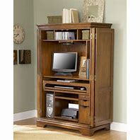 Image result for Wood Computer Armoire