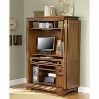 Image result for Metal Computer Desk Armoire