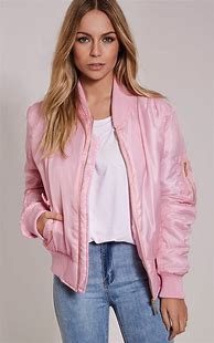 Image result for Light Pink Bomber Jacket