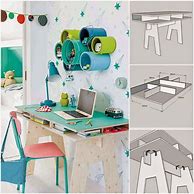 Image result for DIY Desk Kids Room