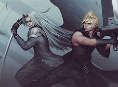 Image result for Drawing Cloud vs Sephiroth