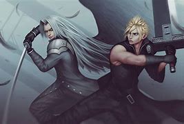 Image result for Sephiroth vs Cloud Wall Scroll