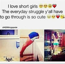 Image result for Cute Short Girl Problems Cons