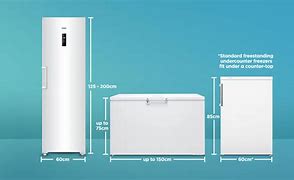 Image result for Horizontal Freezer Dimensions