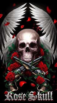 Image result for Cool Wallpapers Skull and Roses