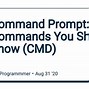 Image result for Simple Commands in Command Prompt
