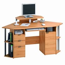 Image result for Compact Corner Desk with Drawers