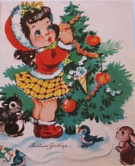 Image result for Vintage 1950s Christmas Cards