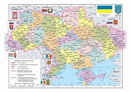 Image result for Map of Ukraine with Political Divides
