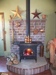 Image result for Wood Stove Hearth Designs