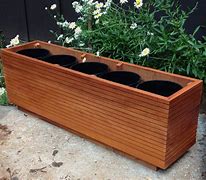 Image result for Outdoor Wooden Planter Box