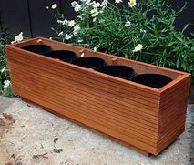 Image result for outdoor wooden flower boxes