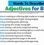Image result for Bright Adjective