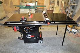 Image result for Sawstop 3HP Professional Table Saw W%2F36%22 Fence%2C Rails%2C And Extension Table Available At Rockler